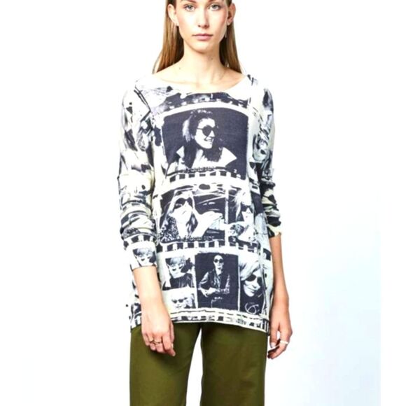 PRINTED ARTWORKS cashmere blend sweater Jackie O - Picture 1 of 9